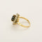 Bague 52 Bague marguerite en or jaune et or gris, saphir et diamants 58 Facettes B260245