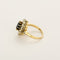 Bague 52 Bague marguerite en or jaune et or gris, saphir et diamants 58 Facettes B260245