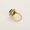 Bague 52 Bague marguerite en or jaune et or gris, saphir et diamants 58 Facettes B260245