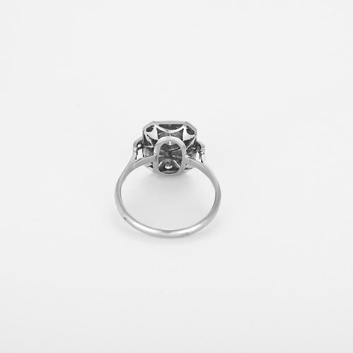 Bague 53 Art Déco - Bague en platine et diamants 58 Facettes B260362
