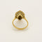 Bague 55 Bague navette en or jaune, émeraude et diamants 58 Facettes B260165
