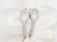 Boucles d'oreilles Boucles d'oreilles pendantes en or blanc, diamants et perles de culture 58 Facettes 33102