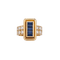 Mauboussin - Bague en or jaune, saphirs et diamants