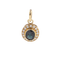 Pendentif en or jaune 18K, saphir et diamants