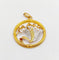 Pendentif Pendentif Art nouveau brin de muguet en or 18k, perles et diamants 58 Facettes A07276