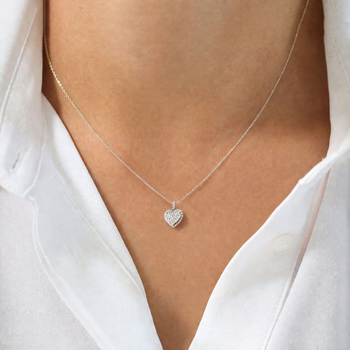 Collier Heart to Have - Collier en or blanc 18K et diamants 58 Facettes GPD1030WG