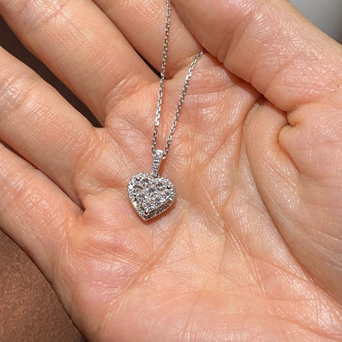 Collier Heart to Have - Collier en or blanc 18K et diamants 58 Facettes GPD1030WG