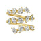 Bague 53 AITCHES Teide - Bague enveloppante en or 18 carats et diamants poire 58 Facettes GBR1069YG