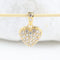 Pendentif Pendentif cœur en or jaune 18K et diamants 0,47 ct 58 Facettes D-66613