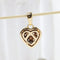 Pendentif Pendentif cœur en or jaune 18K et diamants 0,47 ct 58 Facettes D-66613