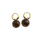Jullie - Boucles d'oreilles boule en quartz brun