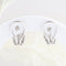 Boucles d'oreilles Boucles d'oreilles créoles en or blanc 18K et diamants 1,17 ct 58 Facettes D-66607