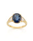 Bague 53 Bague en or jaune, saphir et diamants 58 Facettes atya