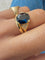 Bague 53 Bague en or jaune, saphir et diamants 58 Facettes atya