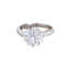 Bague 54 Bague marguerite en or blanc 18K et diamants 58 Facettes D-66599