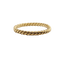 Bague alliance vintage torsadée en or 18k