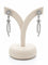 Boucles d'oreilles Boucles d’oreilles fleurs en or blanc et diamants 58 Facettes Fl
