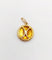 Pendentif Pendentif cible Art déco en or 18K et diamant taille ancienne 58 Facettes A07273