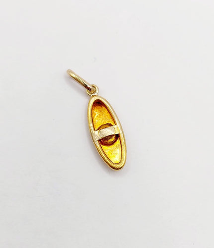 Pendentif Pendentif navette Art déco en or 18k et diamant taille ancienne 58 Facettes A07274