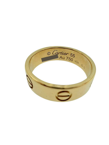 Bague 55 Cartier Love - Bague en or jaune 18 carats 58 Facettes A2100
