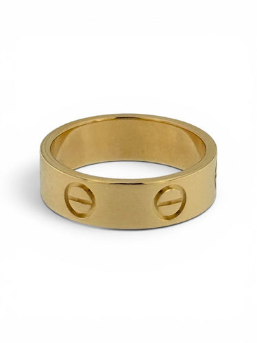 Bague 55 Cartier Love - Bague en or jaune 18 carats 58 Facettes A2100