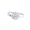 Bague cluster en or blanc 18K et diamants