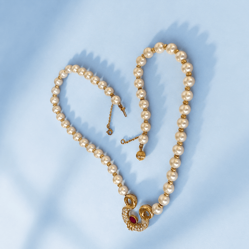 collier pendentif perles de culture diamants rubis or jaune 18K.png
