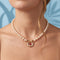 Collier perles de culture rubis diamants or jaune 18 carats joaillerie occasion porté.jpeg