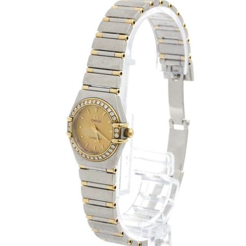Montre Omega Constellation - Montre quartz en or jaune, acier et diamants 58 Facettes wa6ga2660v