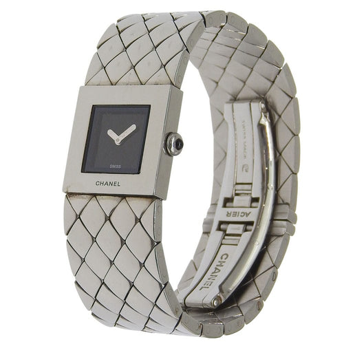 Montre Chanel Matelassé - Montre quartz en acier inoxydable 58 Facettes c5hijqg0ig
