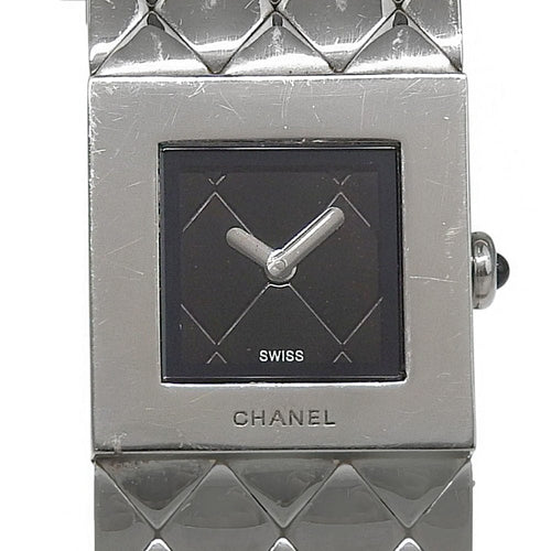 Montre Chanel Matelassé - Montre quartz en acier inoxydable 58 Facettes c5hijqg0ig