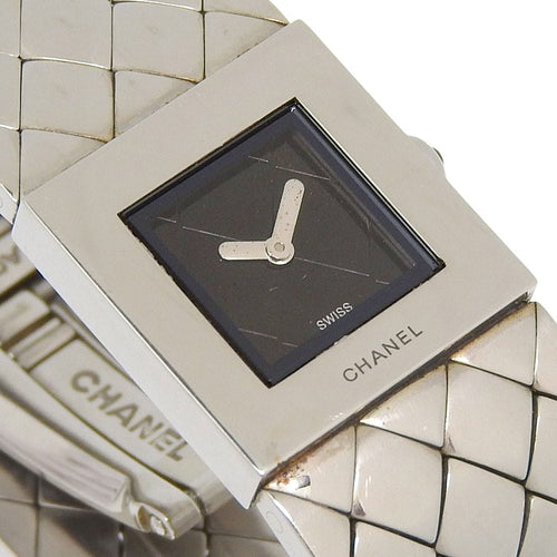 Montre Chanel Matelassé - Montre quartz en acier inoxydable 58 Facettes c5hijqg0ig