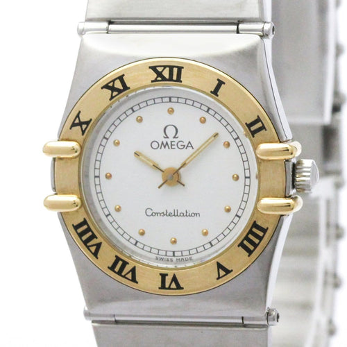 Montre Omega Constellation - Montre quartz en acier et or jaune 58 Facettes qlloyvd8xt