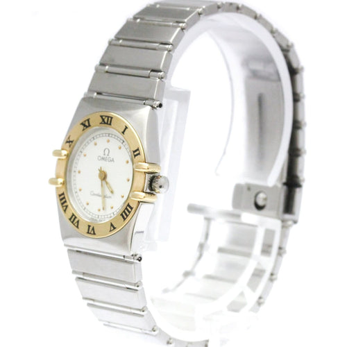 Montre Omega Constellation - Montre quartz en acier et or jaune 58 Facettes qlloyvd8xt