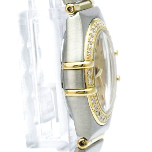 Montre Omega Constellation - Montre quartz acier, or jaune, diamants et nacre 58 Facettes pcsote43zg
