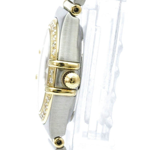 Montre Omega Constellation - Montre quartz acier, or jaune, diamants et nacre 58 Facettes pcsote43zg