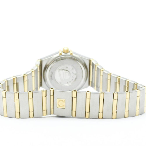 Montre Omega Constellation - Montre quartz acier, or jaune, diamants et nacre 58 Facettes pcsote43zg