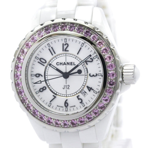 Montre Chanel J12 - Montre quartz en céramique, saphirs et diamants 58 Facettes ybhaa7y12f