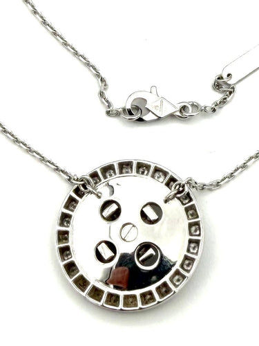 Collier Van Cleef & Arpels Boutonnière - Collier en or blanc et diamants 58 Facettes VCA COL
