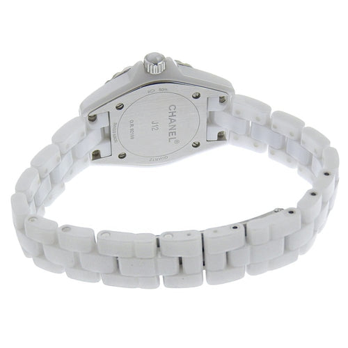 Montre Chanel J12 - Montre en céramique et acier avec diamants 58 Facettes cmmmjpcomw