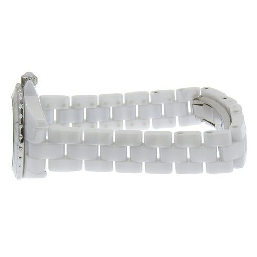 Montre Chanel J12 - Montre en céramique et acier avec diamants 58 Facettes cmmmjpcomw