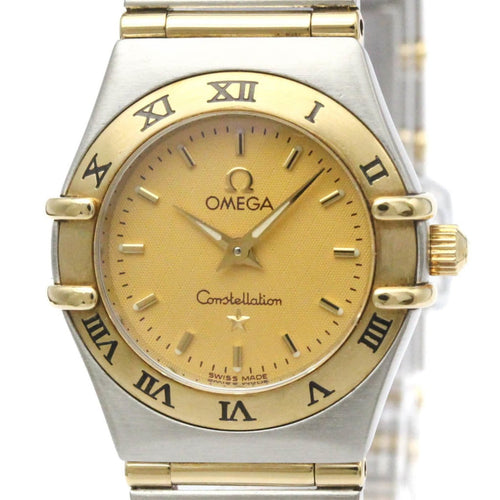 Montre Omega Constellation - Montre quartz en acier et or jaune 58 Facettes ln3byihnuu