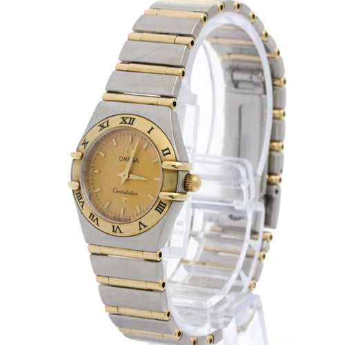 Montre Omega Constellation - Montre quartz en acier et or jaune 58 Facettes ln3byihnuu