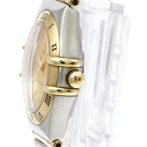 Montre Omega Constellation - Montre quartz en acier et or jaune 58 Facettes ln3byihnuu