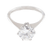 Bague 55 Solitaire - Bague en or blanc 18K et diamant 1,84 ct 58 Facettes D-66592