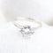 Bague 55 Solitaire - Bague en or blanc 18K et diamant 1,84 ct 58 Facettes D-66592
