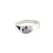 Bague en or blanc 18K avec diamant noir 1,68 ct