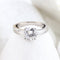 Bague 54 Solitaire - Bague en or blanc 18K et diamant naturel 1,72 ct 58 Facettes D-66591