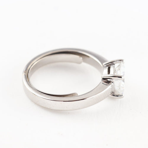 Bague 54 Solitaire - Bague en or blanc 18K et diamant naturel 1,72 ct 58 Facettes D-66591