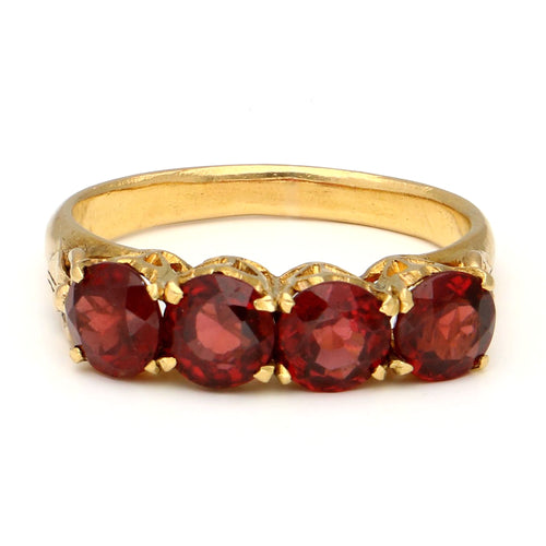 Bague 52 Bague rang victorien en or jaune 20 carats et grenats 58 Facettes 2E62E2D6D3D74CDC924A9E046AECEAE5